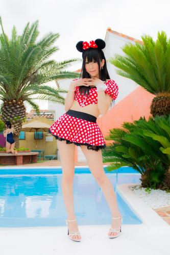 [Cosplay] Yuki Mashiro 真白ゆき Minnie Mouse ミニーマウス