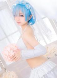 [Cosplay] Chun Momo 蠢沫沫 – Rem’s bride 雷姆花嫁