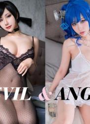 [Cosplay] Hane Ame 雨波 – Devil & Angel (Azur Lane, Resident Evil)