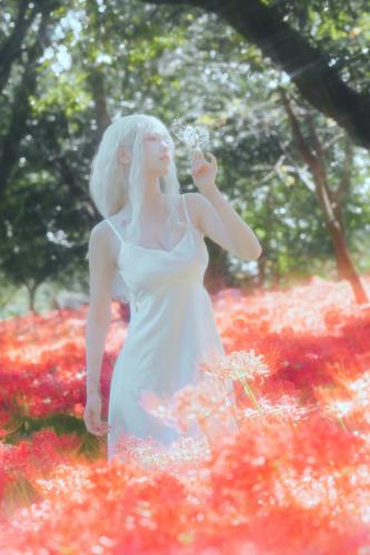 [Cosplay] Ely – White Spider Lily 白瓷彼岸