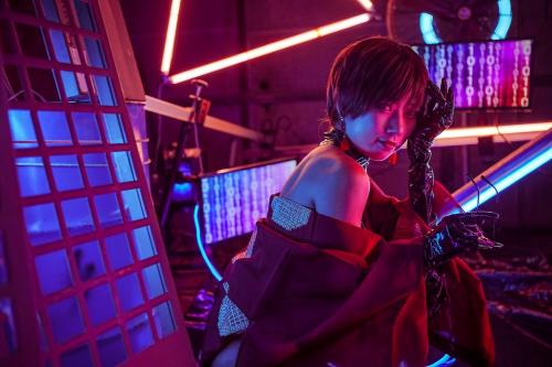 [Cosplay] Hitsuji Negoto 音琴ひつじ – CYBER SAMURAI